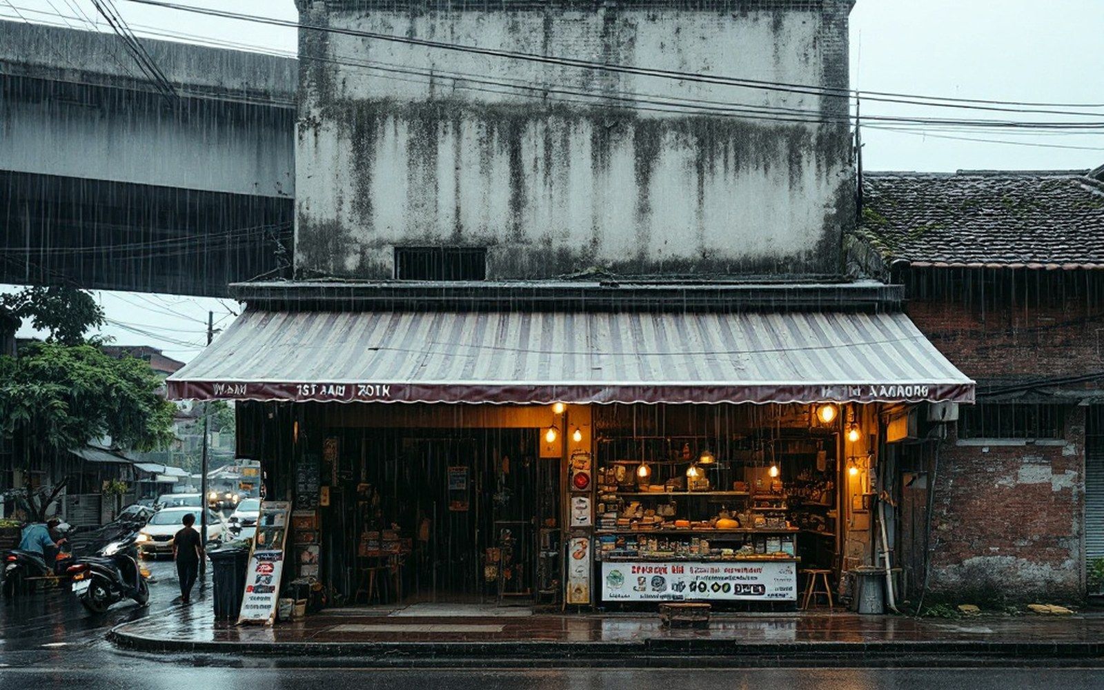 The rain that sets the schedule.